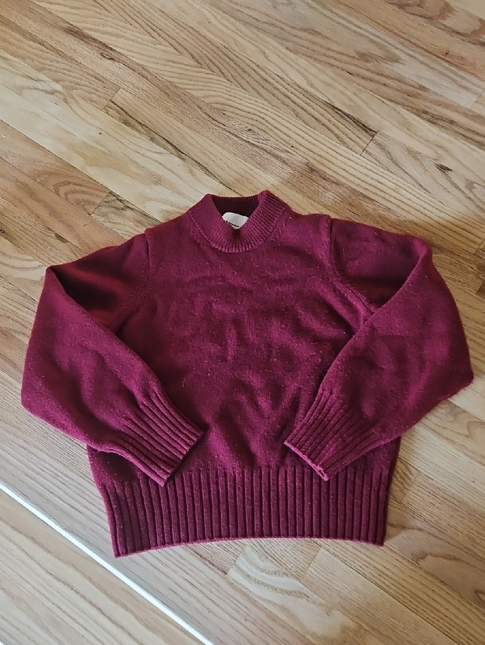 Reformation Ribbed Mock Neck Sweater - Picture 1 of 3